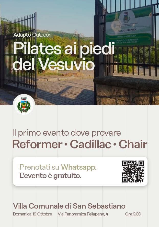 pulkates ai piedi del vesuvio San Sebastiano al Vesuvio. Domenica 16 ottobre, arriva l’evento ‘Pilates ai piedi del Vesuvio’